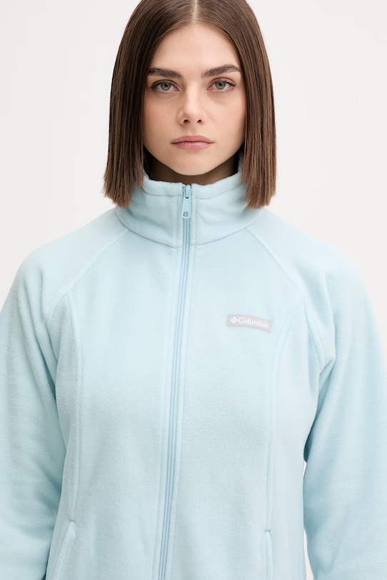 Спортен суичър Columbia Benton Springs тюркоазен 1372111