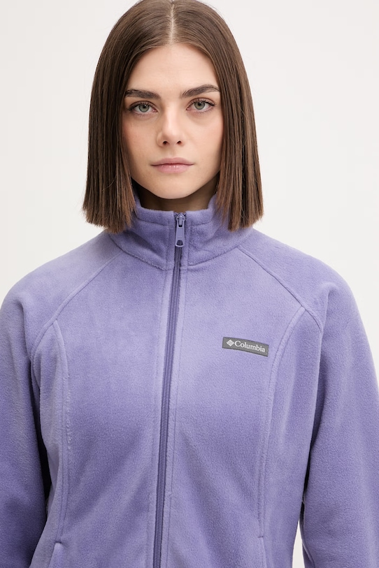 Спортен суичър Columbia Benton Springs виолетов 1372111