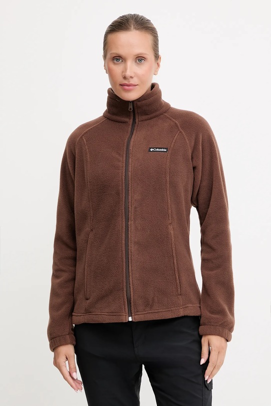 Columbia bluza sportowa Benton Springs bez kaptura brązowy 1372111