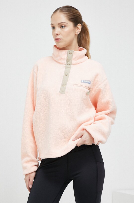 Columbia bluza sportowa W Helvetia Cropped 1/2 S bez kaptura pomarańczowy 2014561