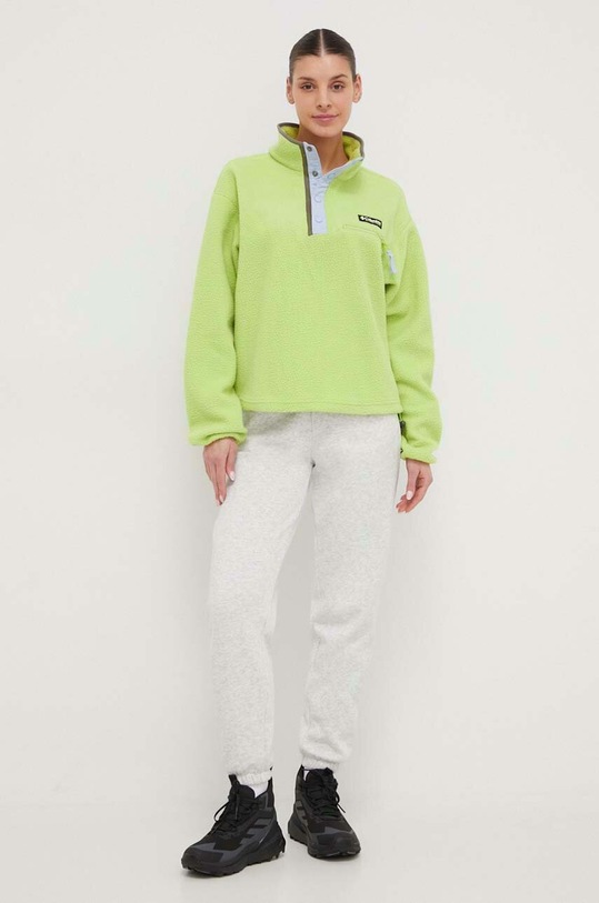 Columbia sportos pulóver Helvetia Cropped 2014561 zöld SS24