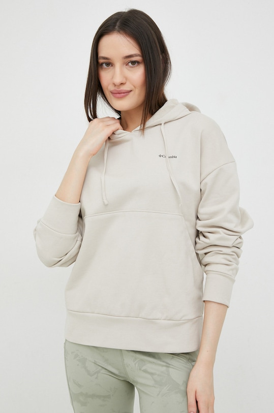 Columbia bluza bawełniana bawełna beżowy 2037391