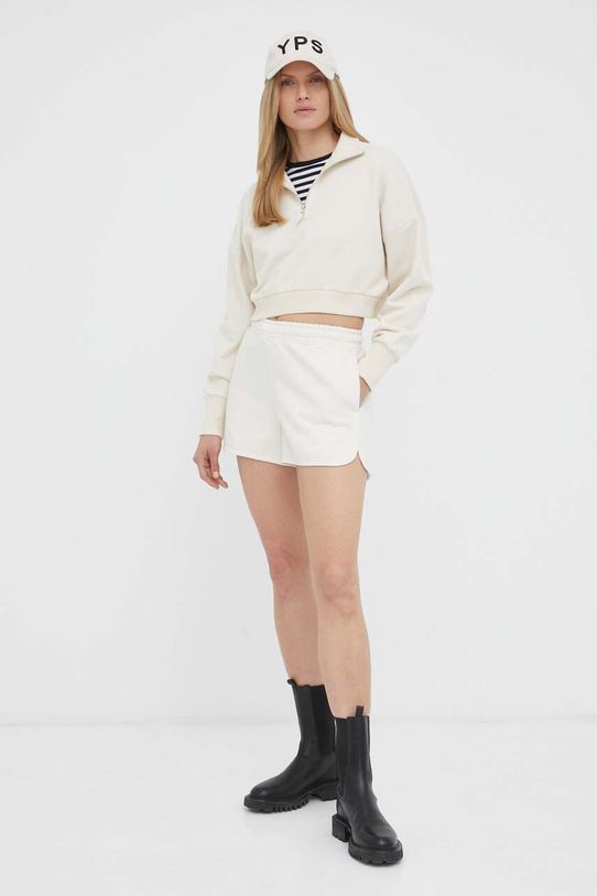 Хлопковая кофта G-Star Raw D23143.D368 бежевый AW23