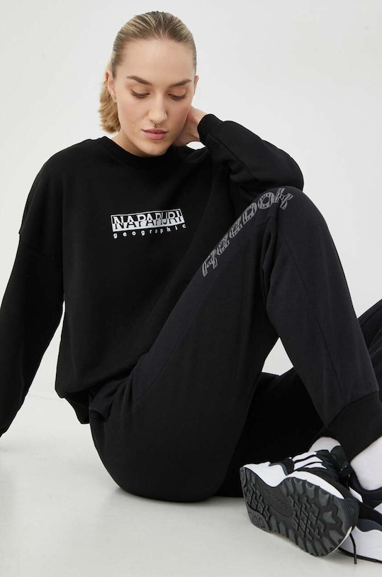 Μπλούζα Napapijri B-Box NP0A4GXT0411 μαύρο