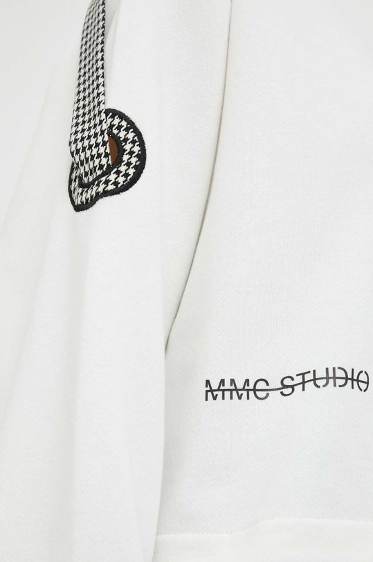Bavlněná mikina MMC STUDIO LUCCO.BASIC bílá