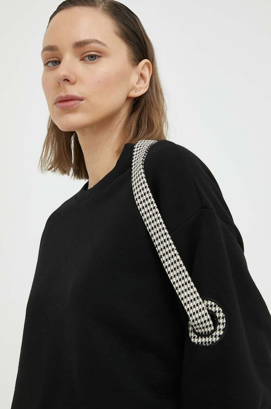 Bombažen pulover MMC STUDIO črna LUCCO.BASIC