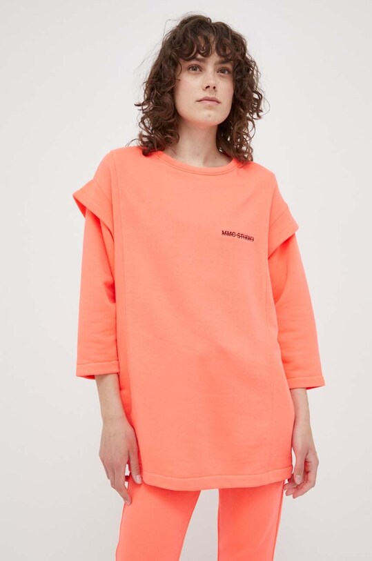MMC STUDIO bluza bawełniana bawełna różowy LORETTA.BASIC