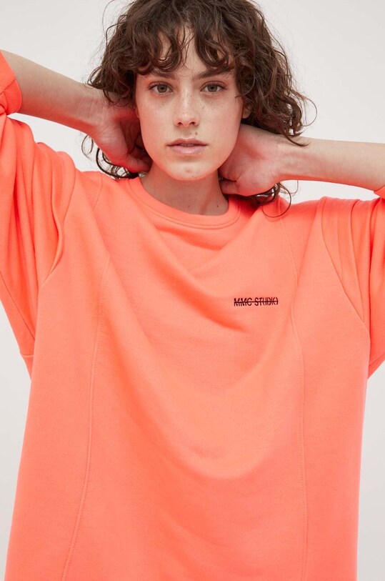 MMC STUDIO bluza bawełniana różowy LORETTA.BASIC