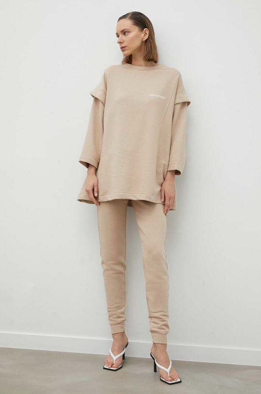 Хлопковая кофта MMC STUDIO LORETTA.BASIC бежевый SS23