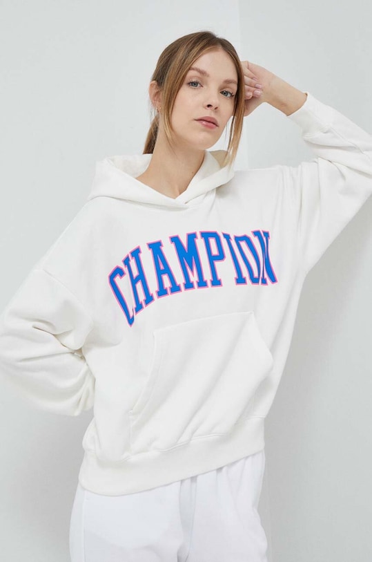 Champion bluza z kapturem beżowy 116079