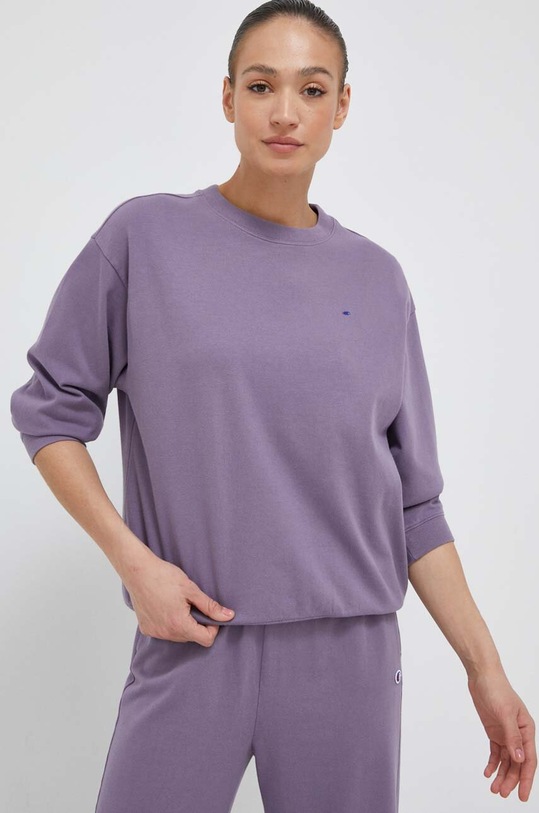 Champion hanorac de bumbac uni violet 116254