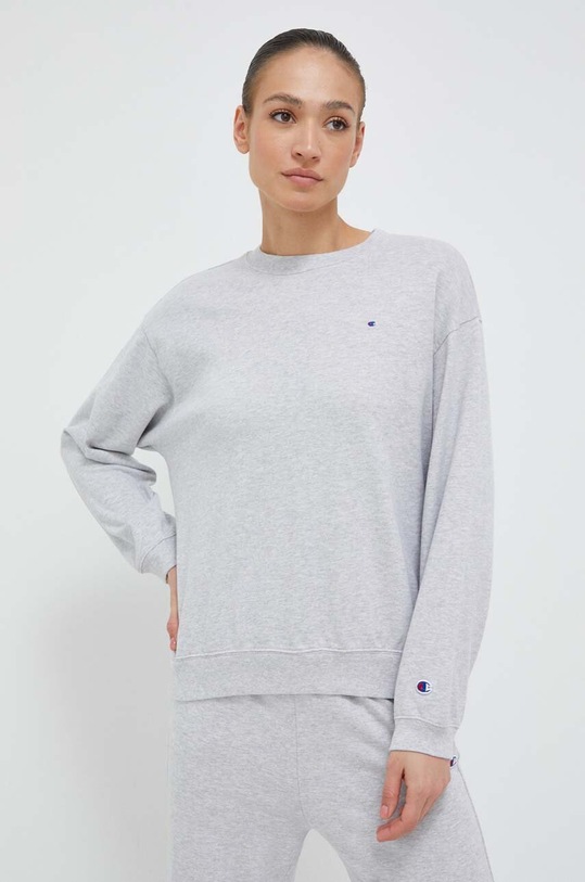 Champion hanorac de bumbac uni gri 116254
