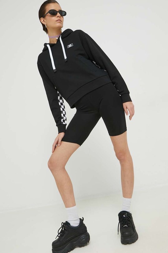 Βαμβακερή μπλούζα Vans VN00045DBLK1 μαύρο SS23