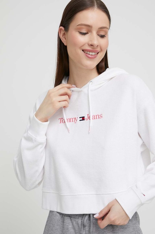 Mikina Tommy Jeans bílá UW0UW04345.PPYX