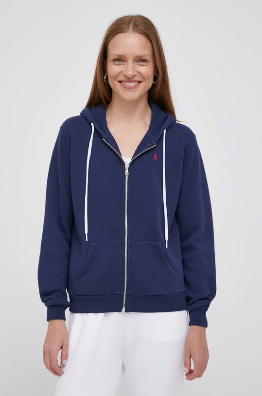 Μπλούζα Polo Ralph Lauren με κουκούλα σκούρο μπλε 211891559