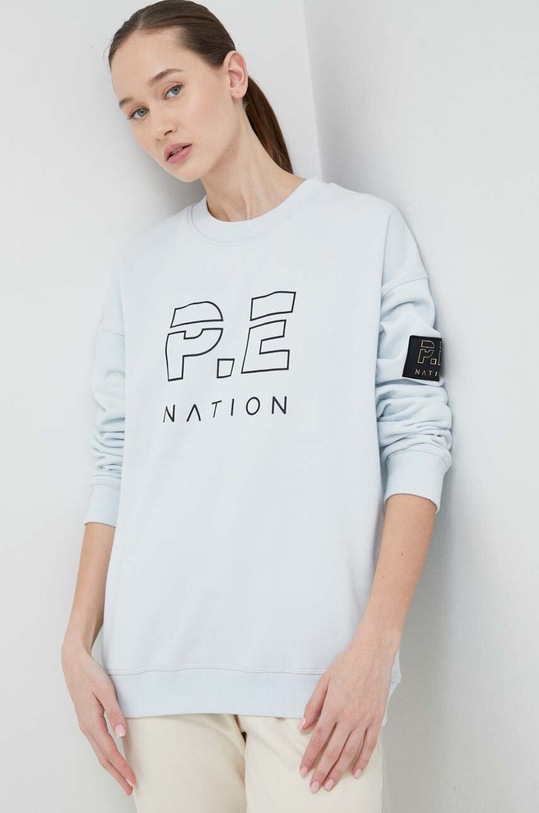 P.E Nation bluza z elastanem niebieski 23PE1F130