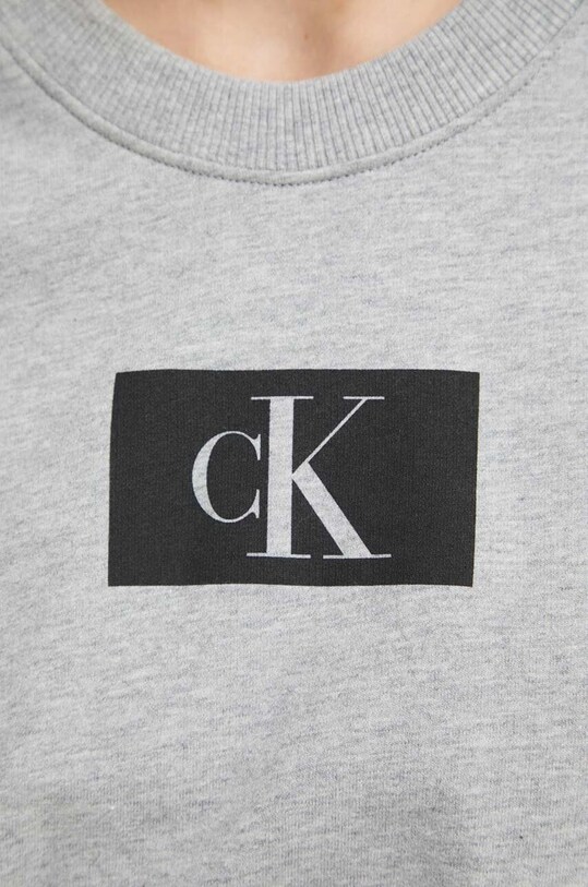 Хлопковая кофта лаунж Calvin Klein Underwear 000QS6942E.PPYX серый