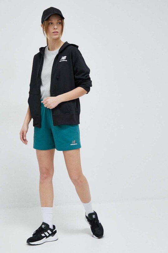 New Balance bluza WJ31530BK negru SS23