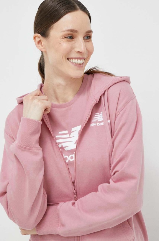 New Balance bluza fioletowy WJ31530HAO