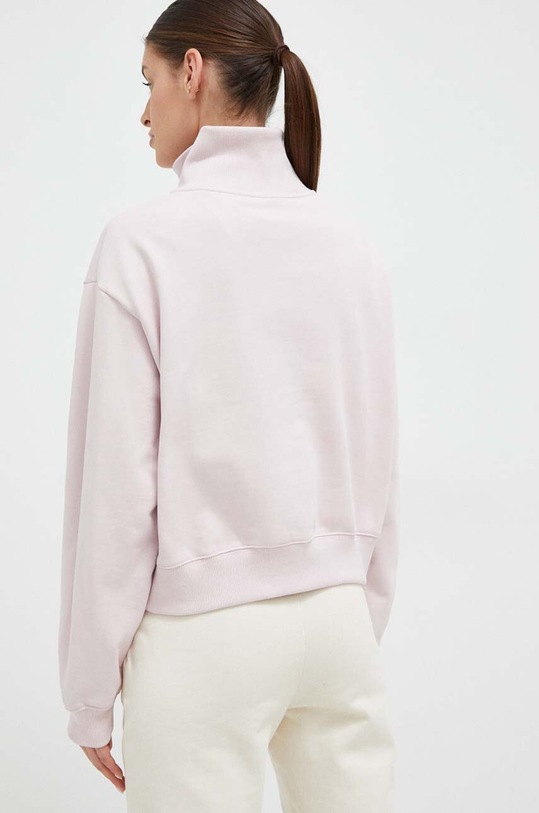 Odzież New Balance bluza bawełniana WT31501SOI różowy