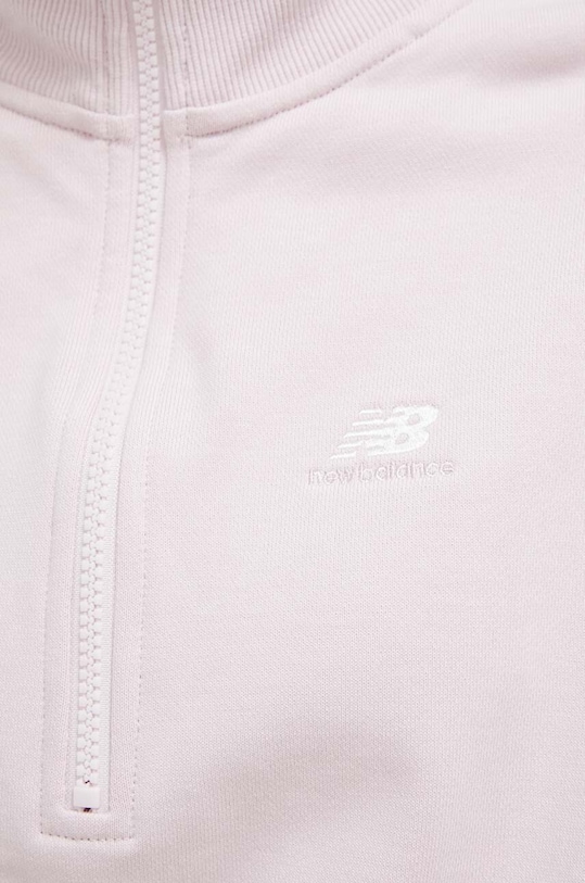 New Balance bluza bawełniana WT31501SOI różowy