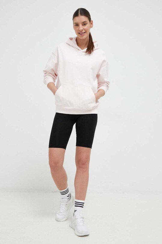 Bavlnená mikina New Balance WT23554WAN ružová SS23