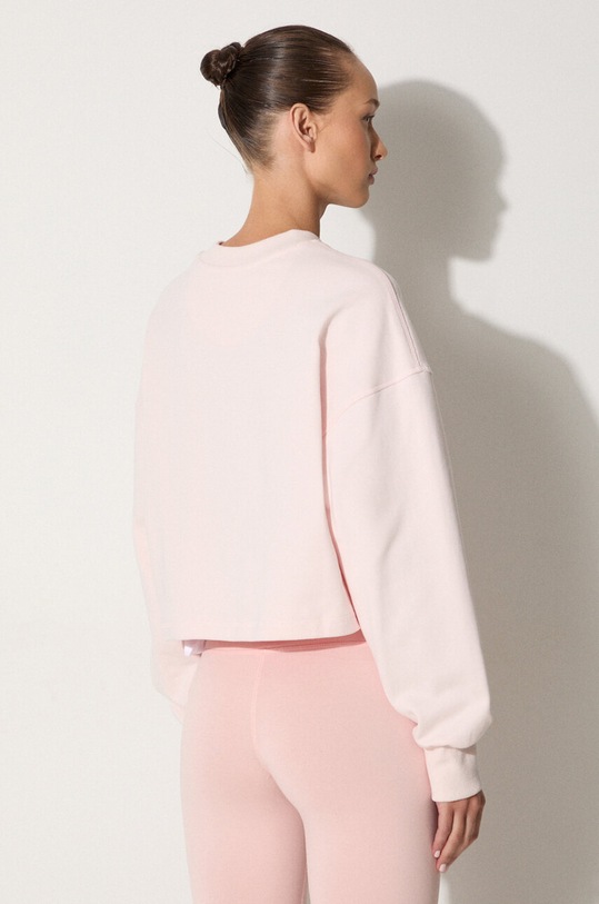 Odzież New Balance bluza bawełniana WT23555WAN różowy