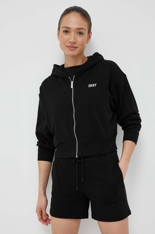 Dkny bluza z kapturem czarny DP3J9279
