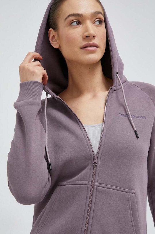 Mikina Peak Performance fialová G78776