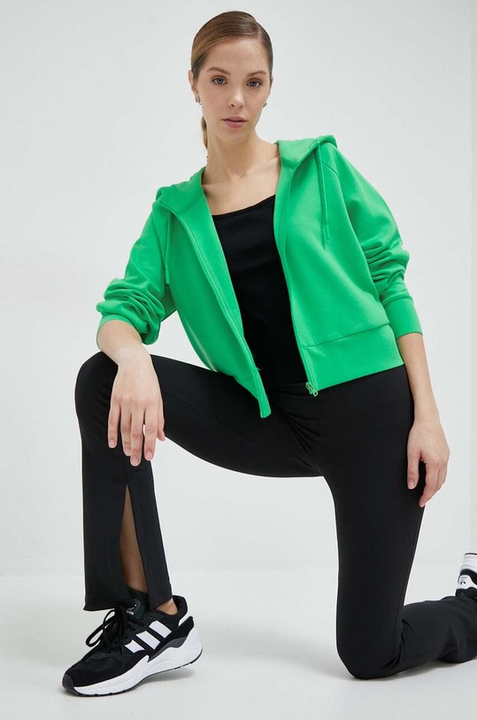 4F bluza z kapturem zielony 4FSS23TSWSF536