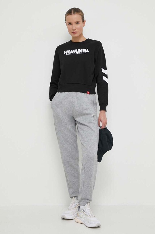 Hummel hanorac de bumbac 219476. negru SS24