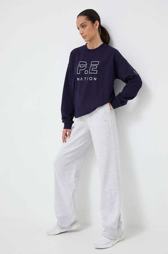 P.E Nation bluza bawełniana 23PE2F068 granatowy SS23