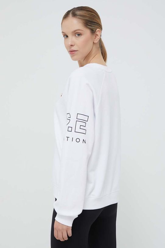 P.E Nation bluza bawełniana PEBASICSF074 biały SS23
