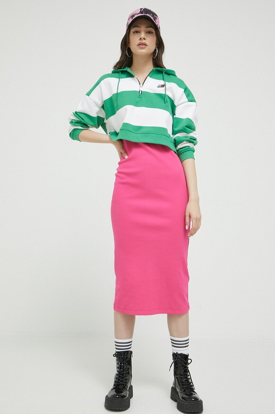 Tommy Jeans hanorac de bumbac DW0DW16290.PPYX verde SS23