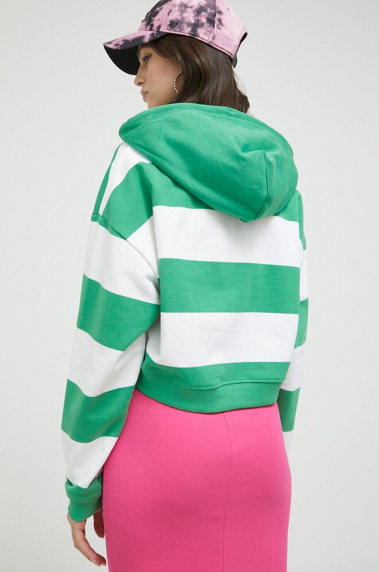 Tommy Jeans hanorac de bumbac verde DW0DW16290.PPYX