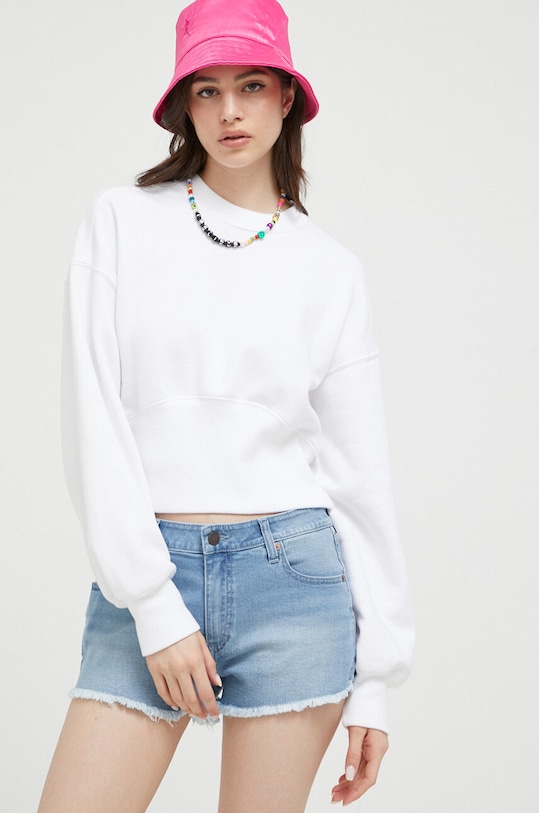 Abercrombie & Fitch bluza uni alb KI152.3165.100