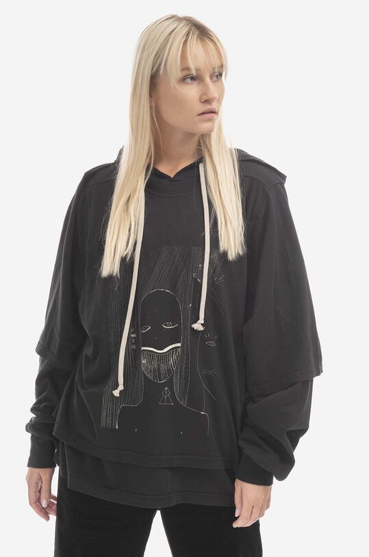 Rick Owens bluza bawełniana Hustler