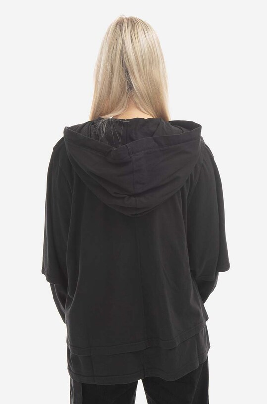 Odjeća Pamučna dukserica Rick Owens Hustler DS02B4234.RNEP2 crna