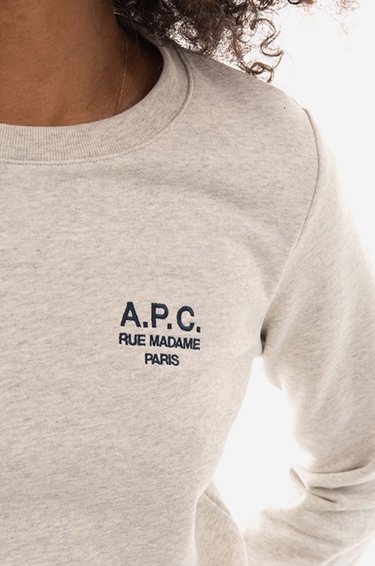A.P.C. cotton sweatshirt Sweat Skye beige COEZD.F27700