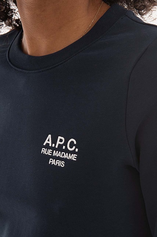 A.P.C. cotton sweatshirt Sweat Skye navy COEZD.F27700