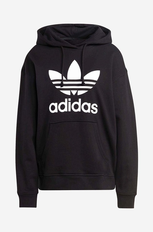 Bavlnená mikina adidas Originals Trefoil Hoodie čierna IB7432