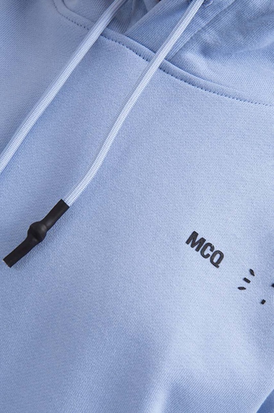 MCQ cotton sweatshirt Regular Hoodie blue 624673RSJ765355