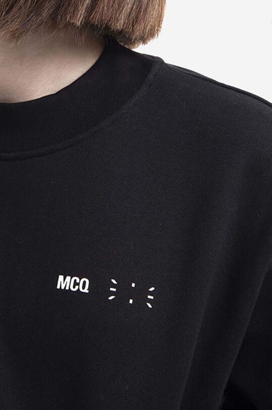 Bavlnená mikina MCQ čierna 624675RSJ761000