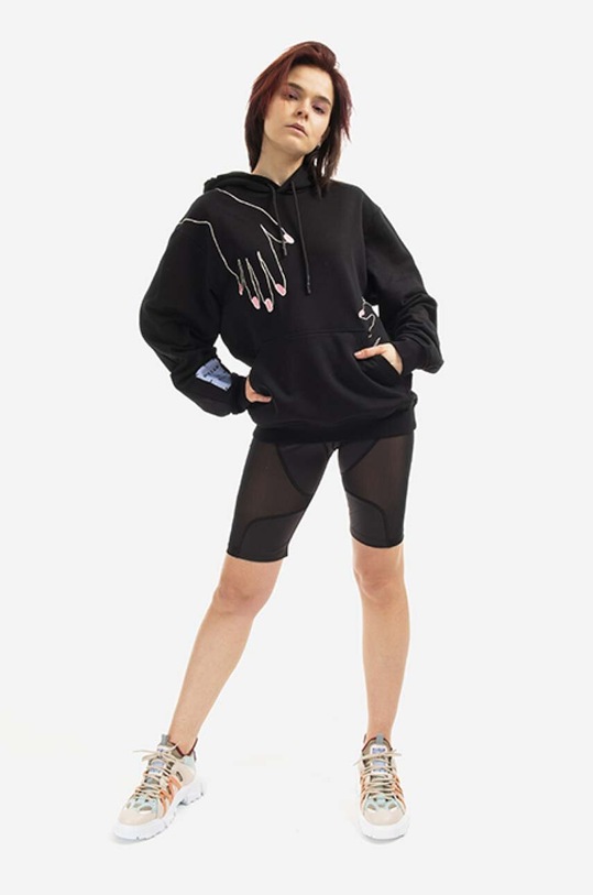 MCQ hanorac de bumbac 624727RST861000 negru SS23