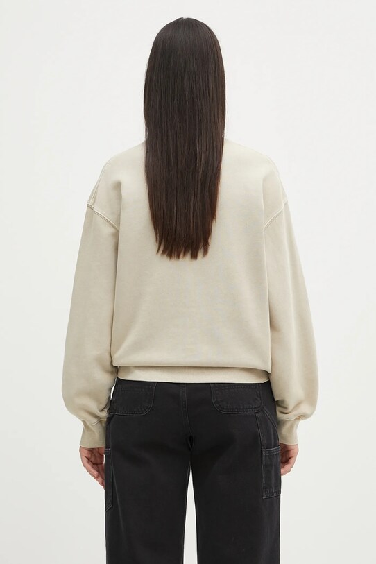 Ρούχα Βαμβακερή μπλούζα Carhartt WIP W' Nelson Sweatshirt I029537.2LPGD μπεζ