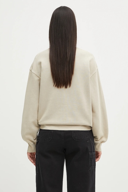 Odjeća Pamučna dukserica Carhartt WIP W' Nelson Sweatshirt I029537.2LPGD bež