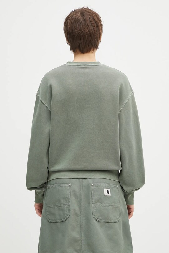 Oblečení Bavlněná mikina Carhartt WIP W' Nelson Sweatshirt I029537.1YFGD zelená