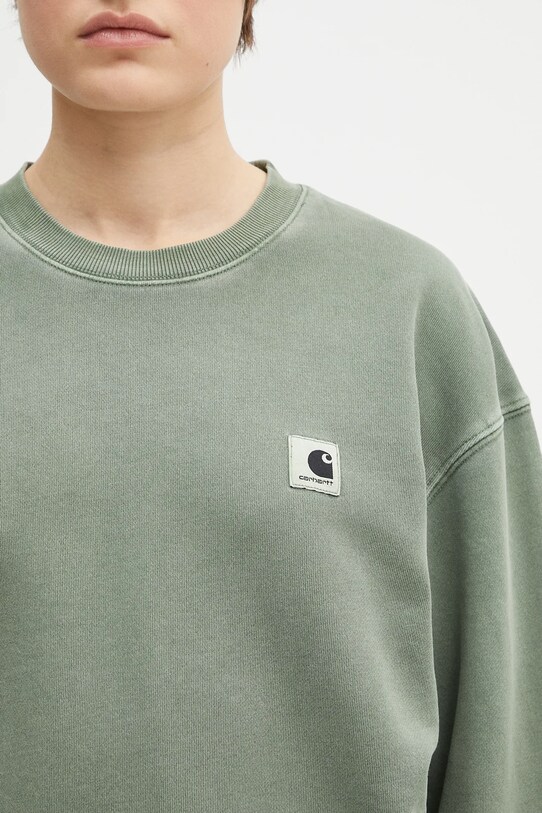 Carhartt WIP cotton sweatshirt W' Nelson Sweatshirt green I029537.1YFGD