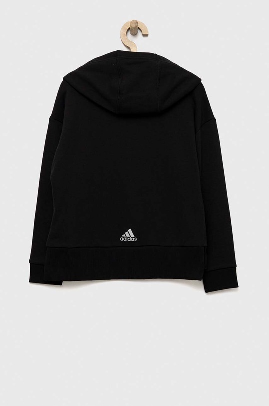 Dziewczynka adidas bluza bawełniana dziecięca HR5826 czarny