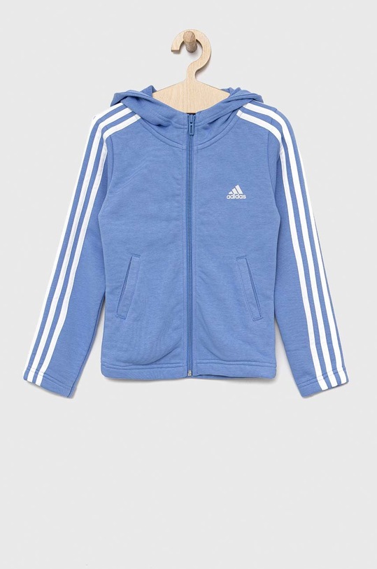 adidas bluza dziecięca G 3S FZ z kapturem niebieski IC3636